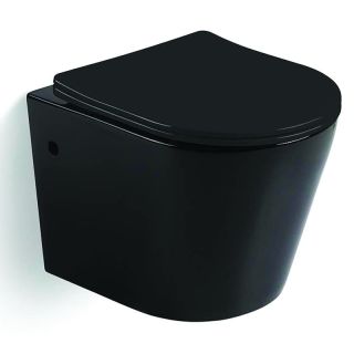 Унитаз CeramaLux B2330B подвесной с сиденьем Микролифт